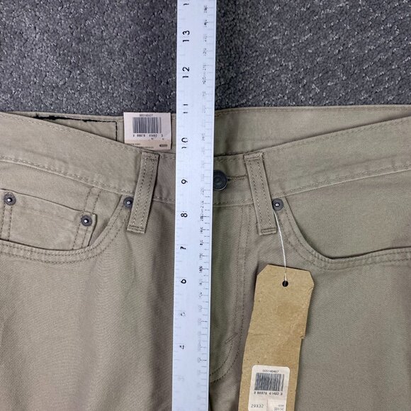 Levi's 514 Regular Fit Straight Leg Pants Men's 29 x 32 Fit 30.5 x 31 Khaki - Picture 12 of 15